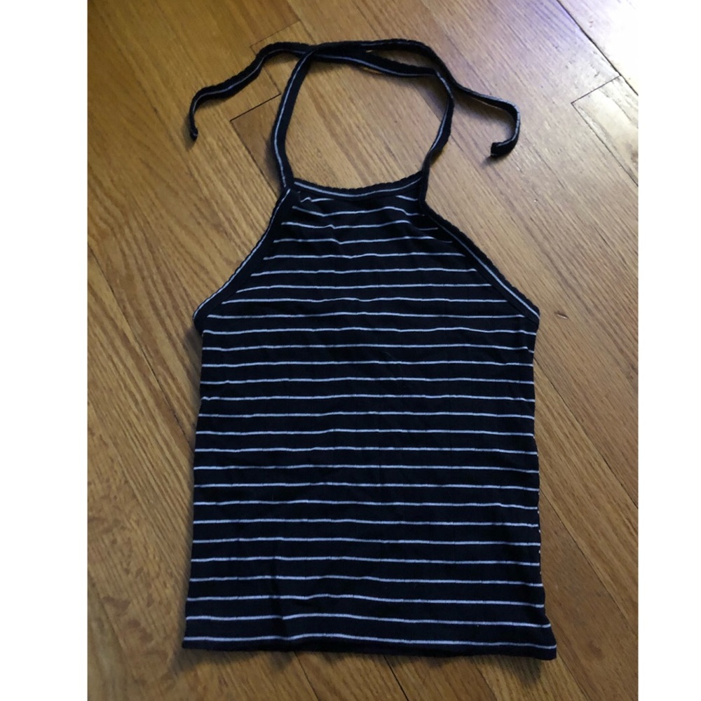 American Eagle Striped Halter Top